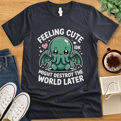 T-Shirt Dark Grey Heather / S Kawaii Cthulhu T-Shirt