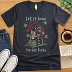 T-Shirt Dark Grey Heather / S Let It Snow I’ve Got Books Shirt