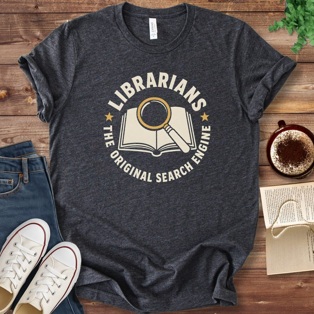 T-Shirt Dark Grey Heather / S Librarians The Original Search Engine T-Shirt
