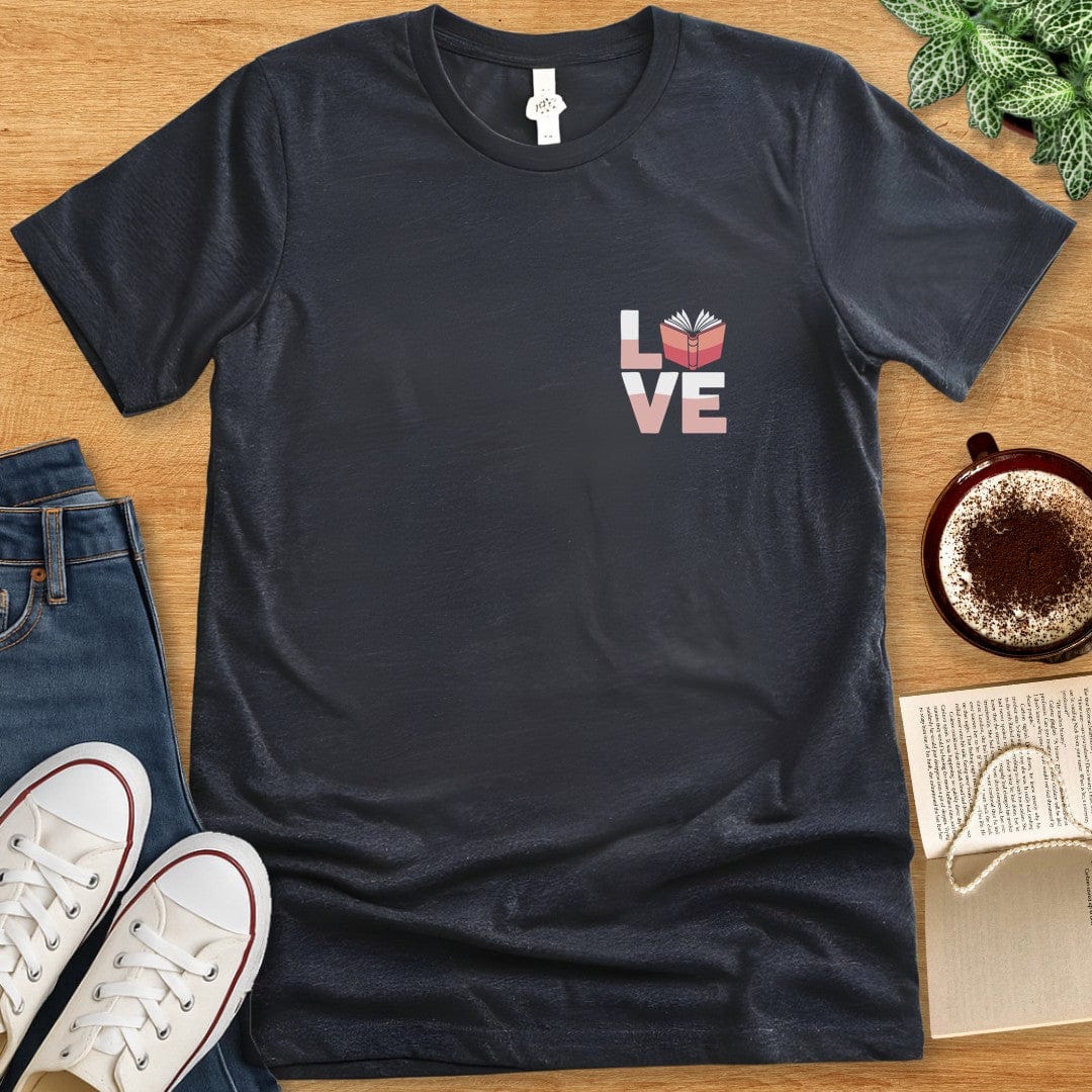 T-Shirt Dark Grey Heather / S Love Books T-shirt