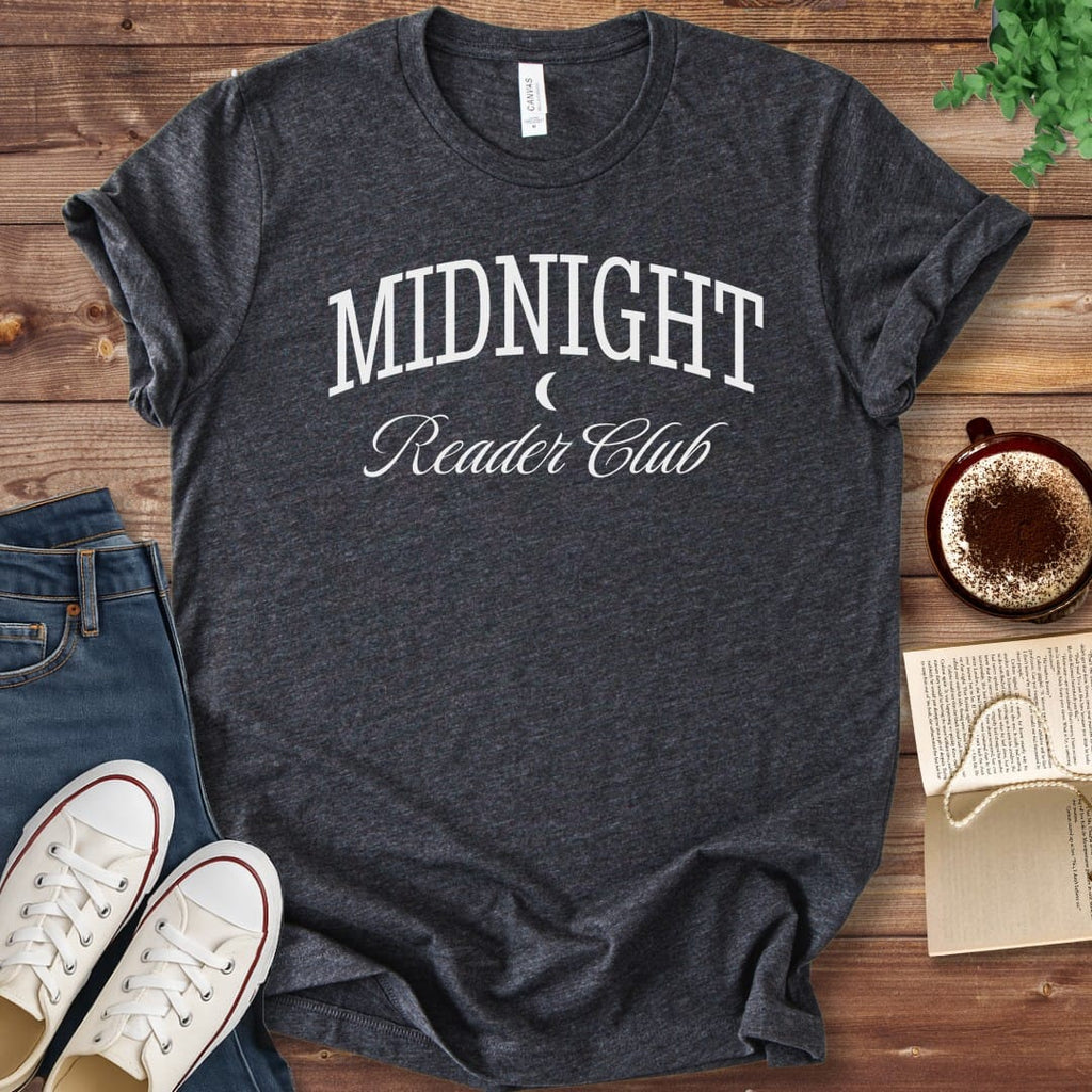 T-Shirt Dark Grey Heather / S Midnight Reader Club T-Shirt