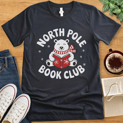 T-Shirt Dark Grey Heather / S North Pole Book Club Shirt