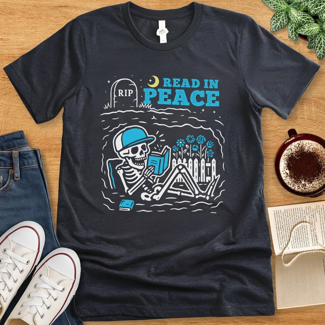 T-Shirt Dark Grey Heather / S Read in Peace Shirt