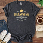 T-Shirt Dark Grey Heather / S Sherlock Holmes Logo T-Shirt