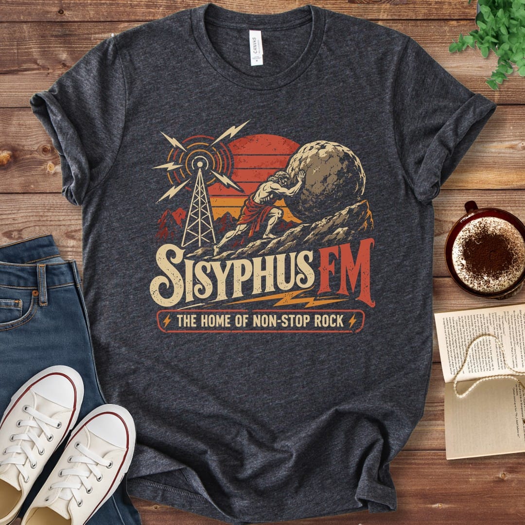 T-Shirt Dark Grey Heather / S Sisyphus FM Non-Stop Rock T-Shirt