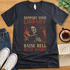 T-Shirt Dark Grey Heather / S Support Your Local Library Shirt