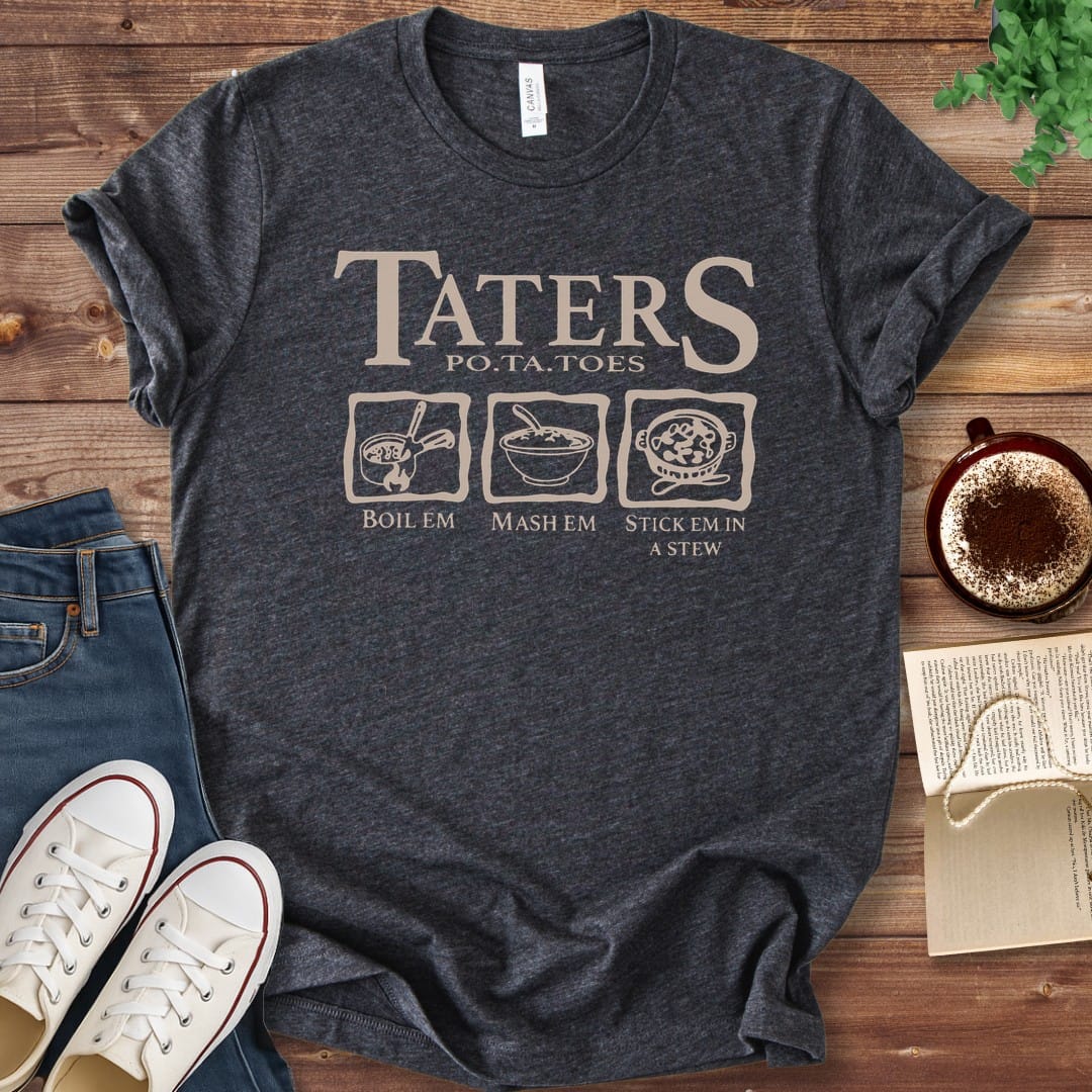 T-Shirt Dark Grey Heather / S Taters T-Shirt
