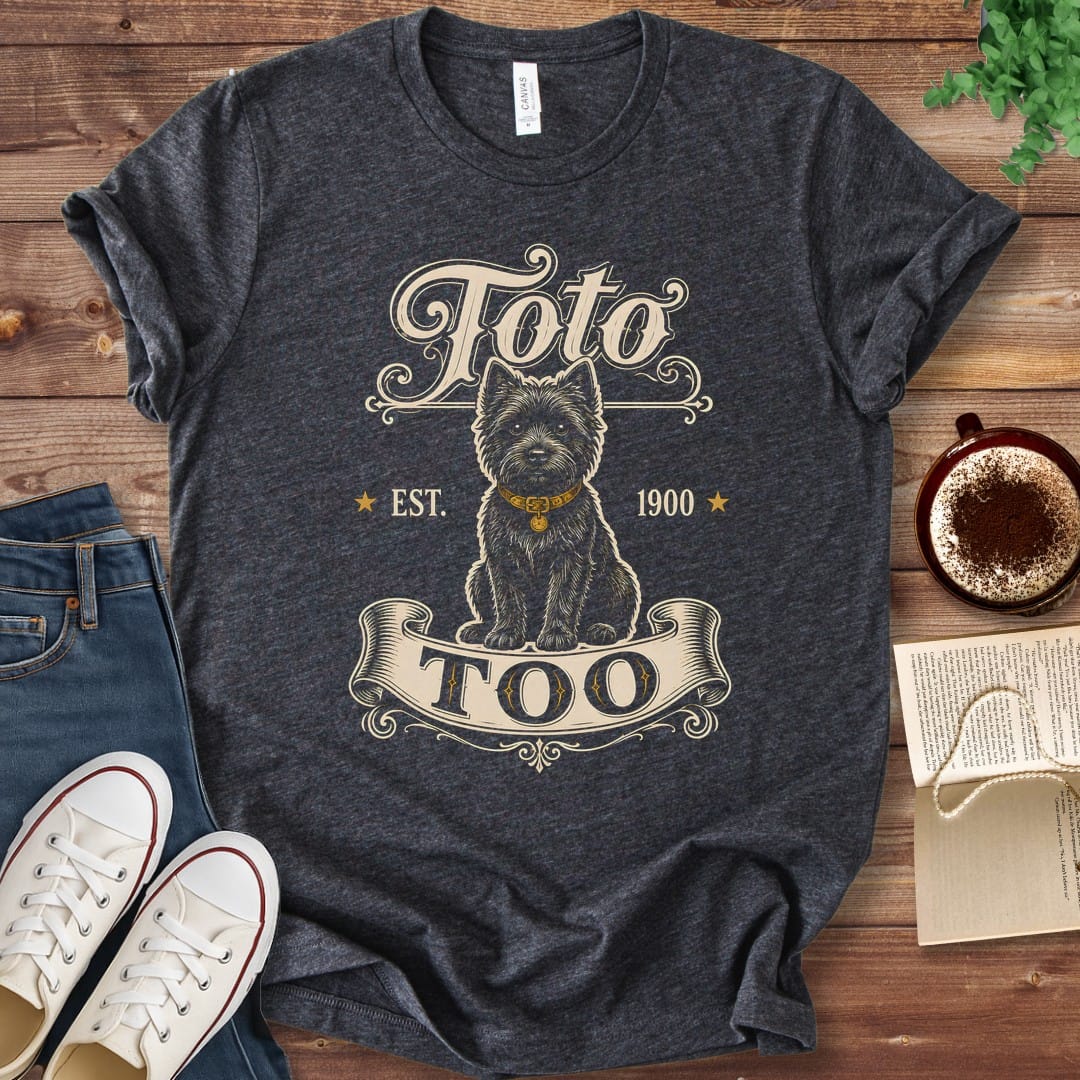 T-Shirt Dark Grey Heather / S Toto Too Vintage Wizard of Oz T-Shirt