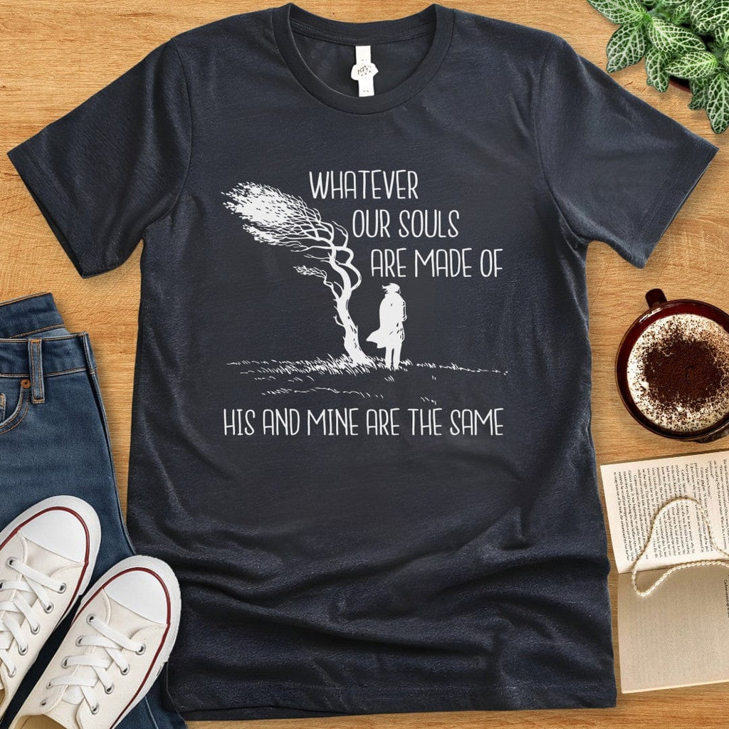 T-Shirt Dark Grey Heather / S Wuthering Heights Heathcliff Moors T-shirt