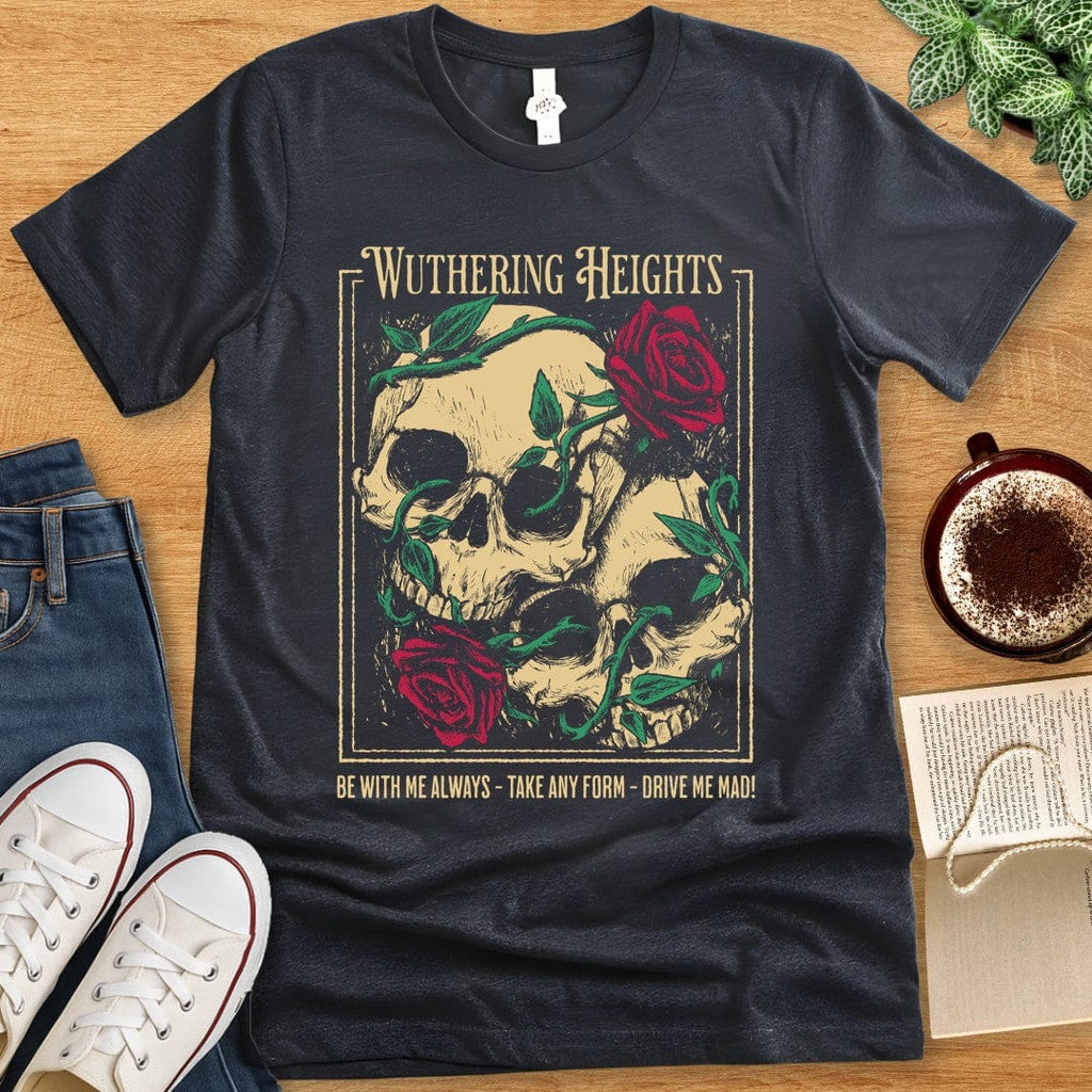 T-Shirt Dark Grey Heather / S Wuthering Heights Quote T-Shirt
