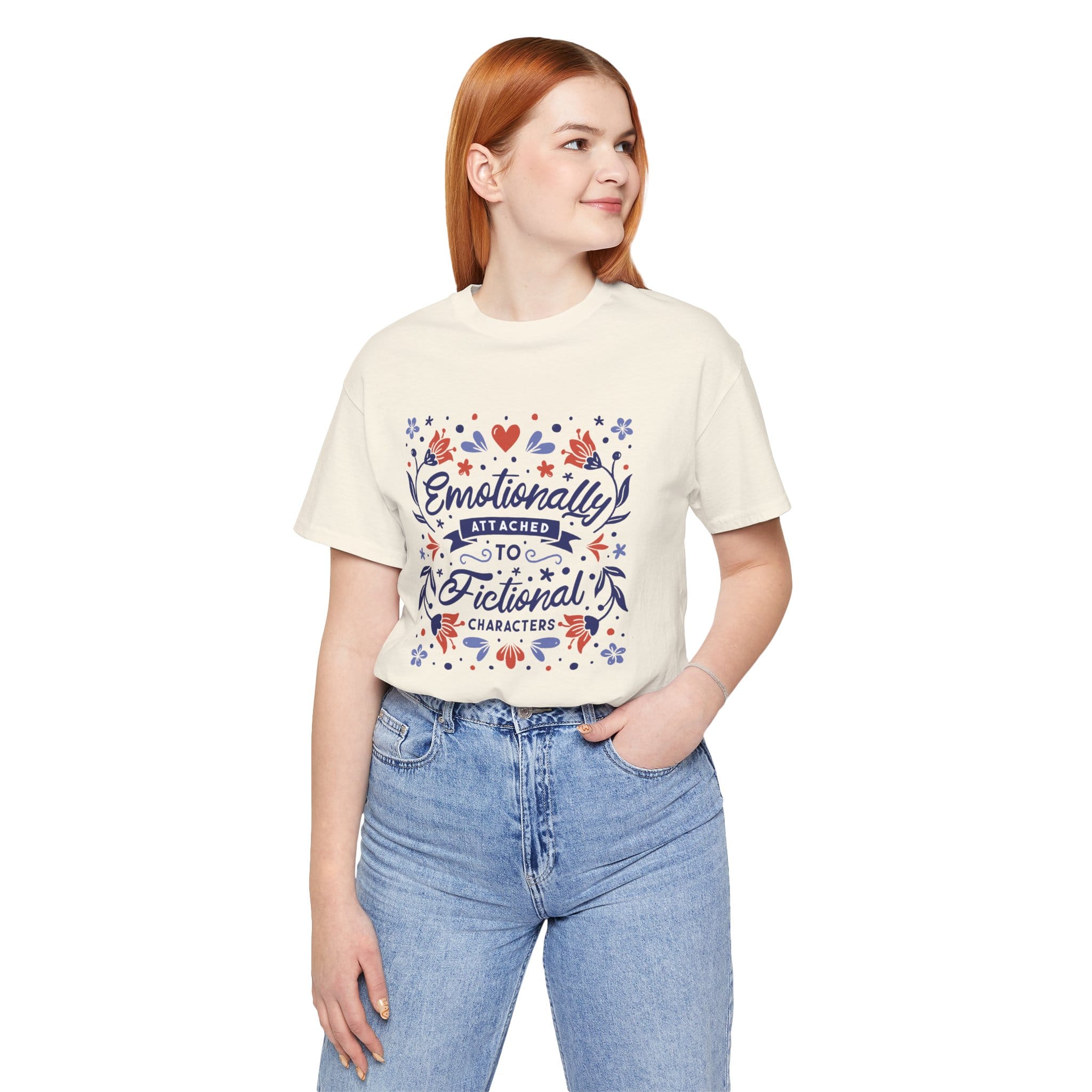T-Shirt Emotionally Attached to Fictional Characters Book Shirt
