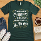 T-Shirt Forest / S Charles Dickens Christmas Carol Shirt
