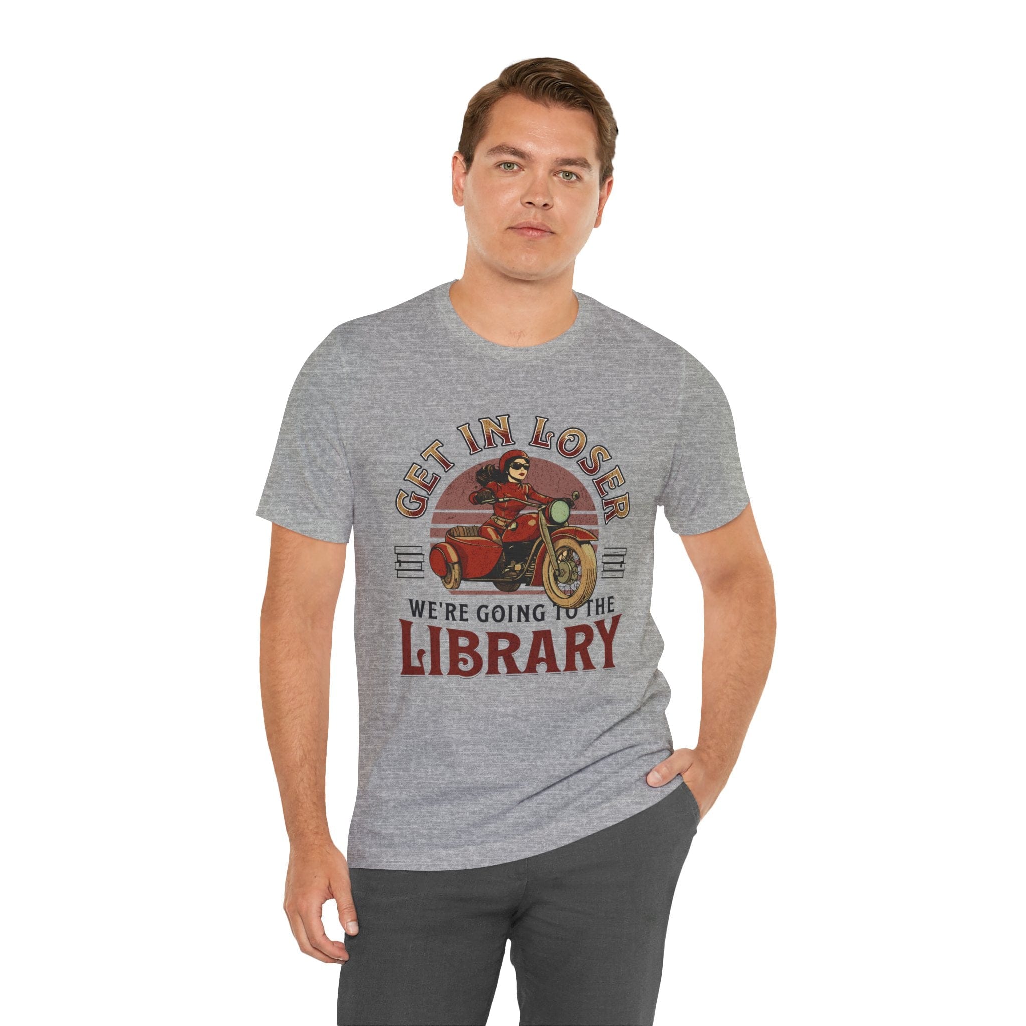 T-Shirt Funny Library Shirt - Get In Loser We're Going to the Library