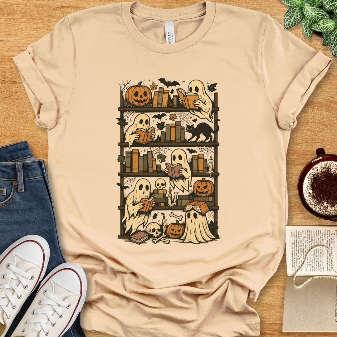 T-Shirt Halloween Bookshelf Shirt