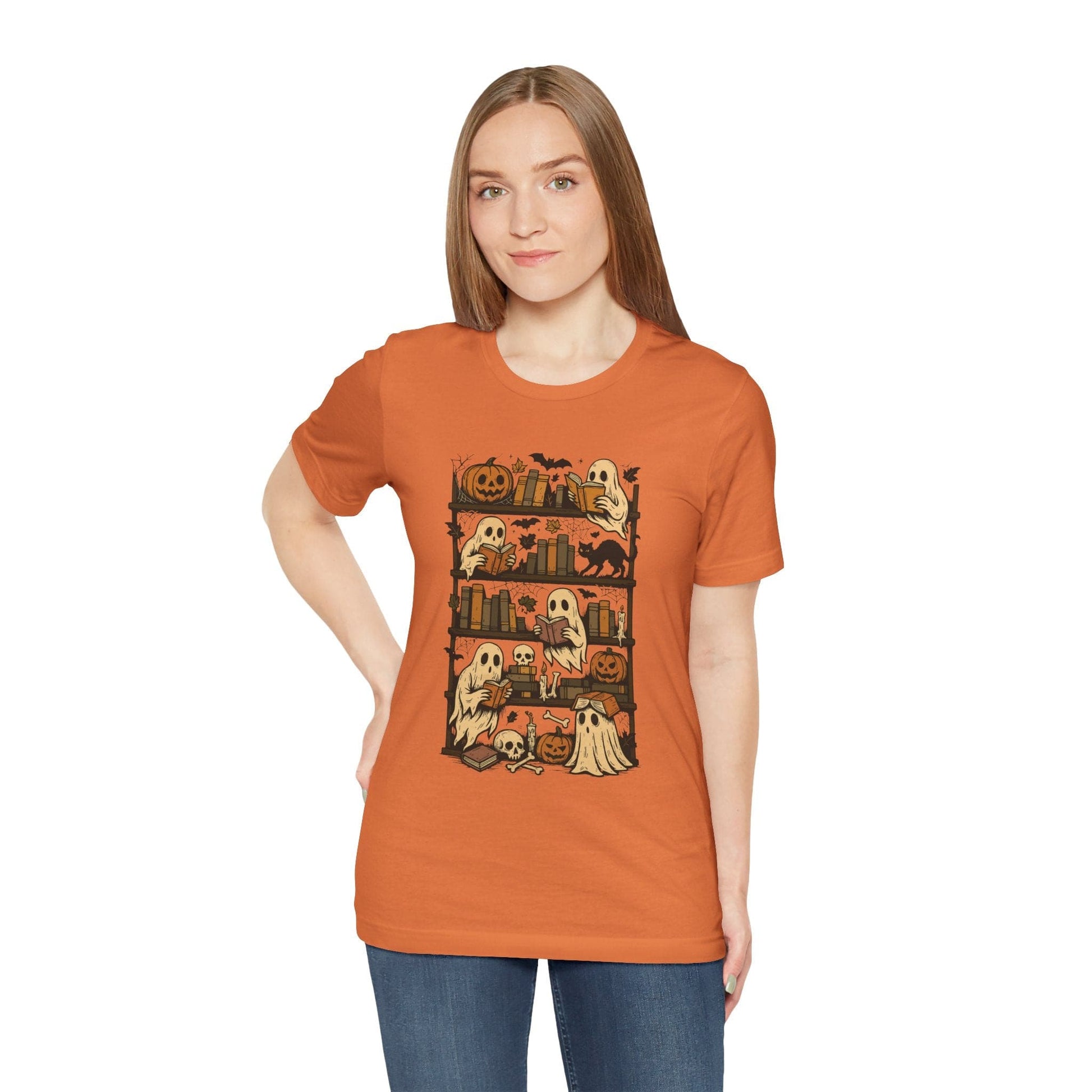 T-Shirt Halloween Bookshelf Shirt