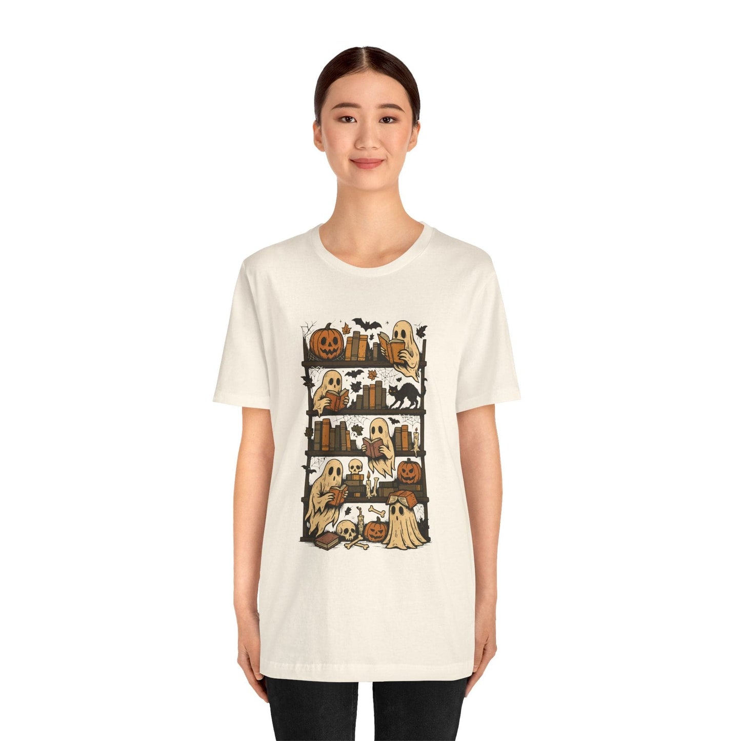 T-Shirt Halloween Bookshelf Shirt
