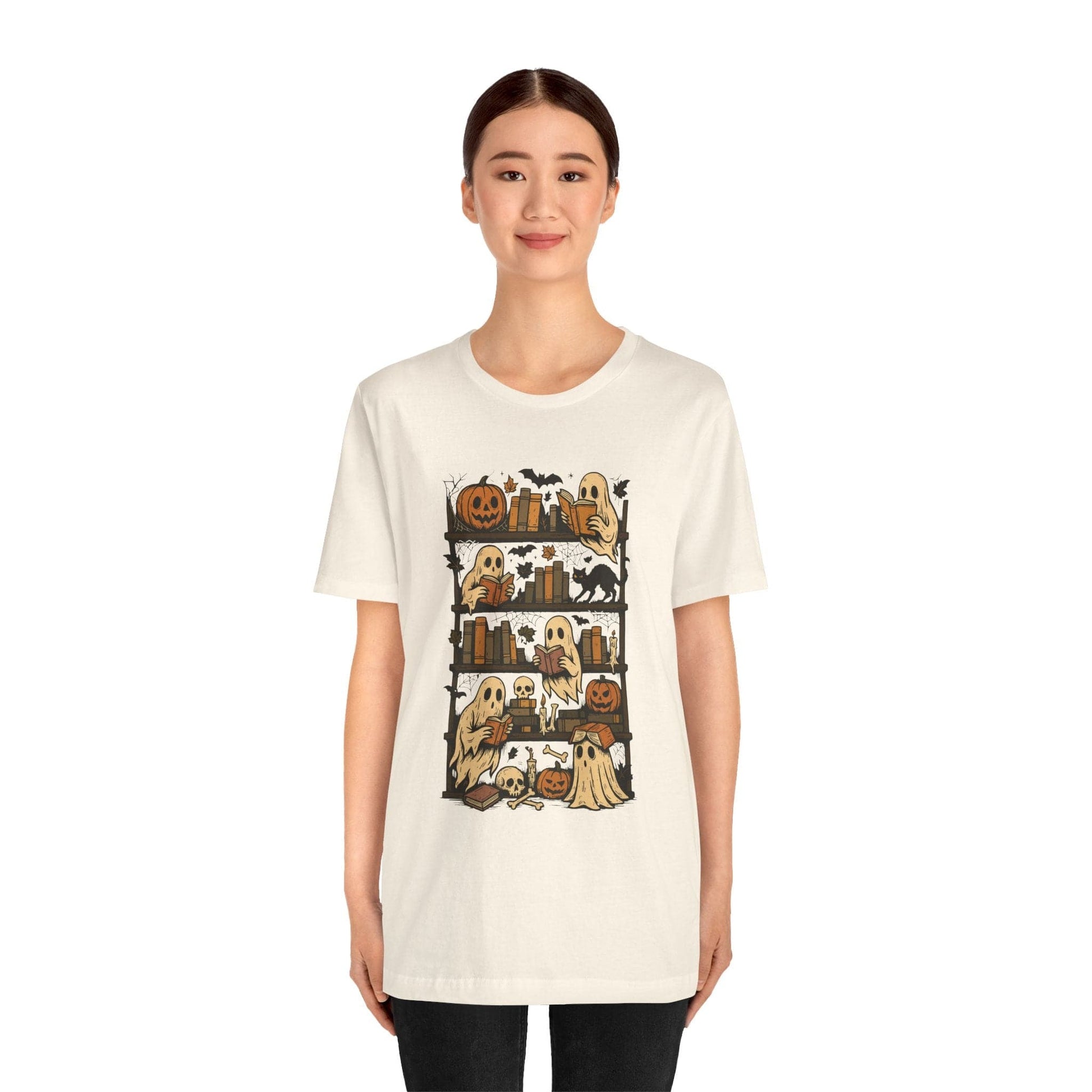 T-Shirt Halloween Bookshelf Shirt