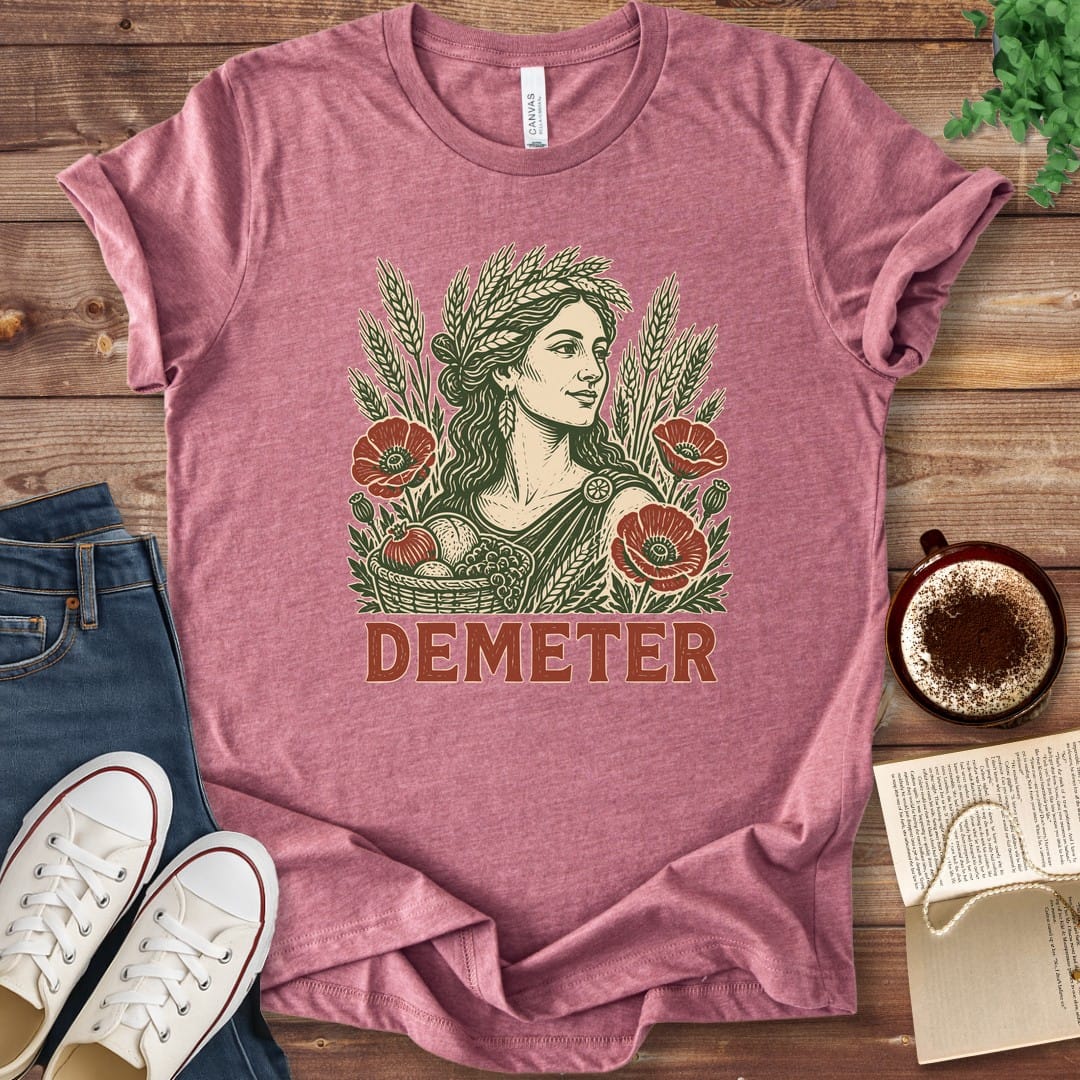 T-Shirt Heather Mauve / S Demeter Goddess of the Harvest T-Shirt