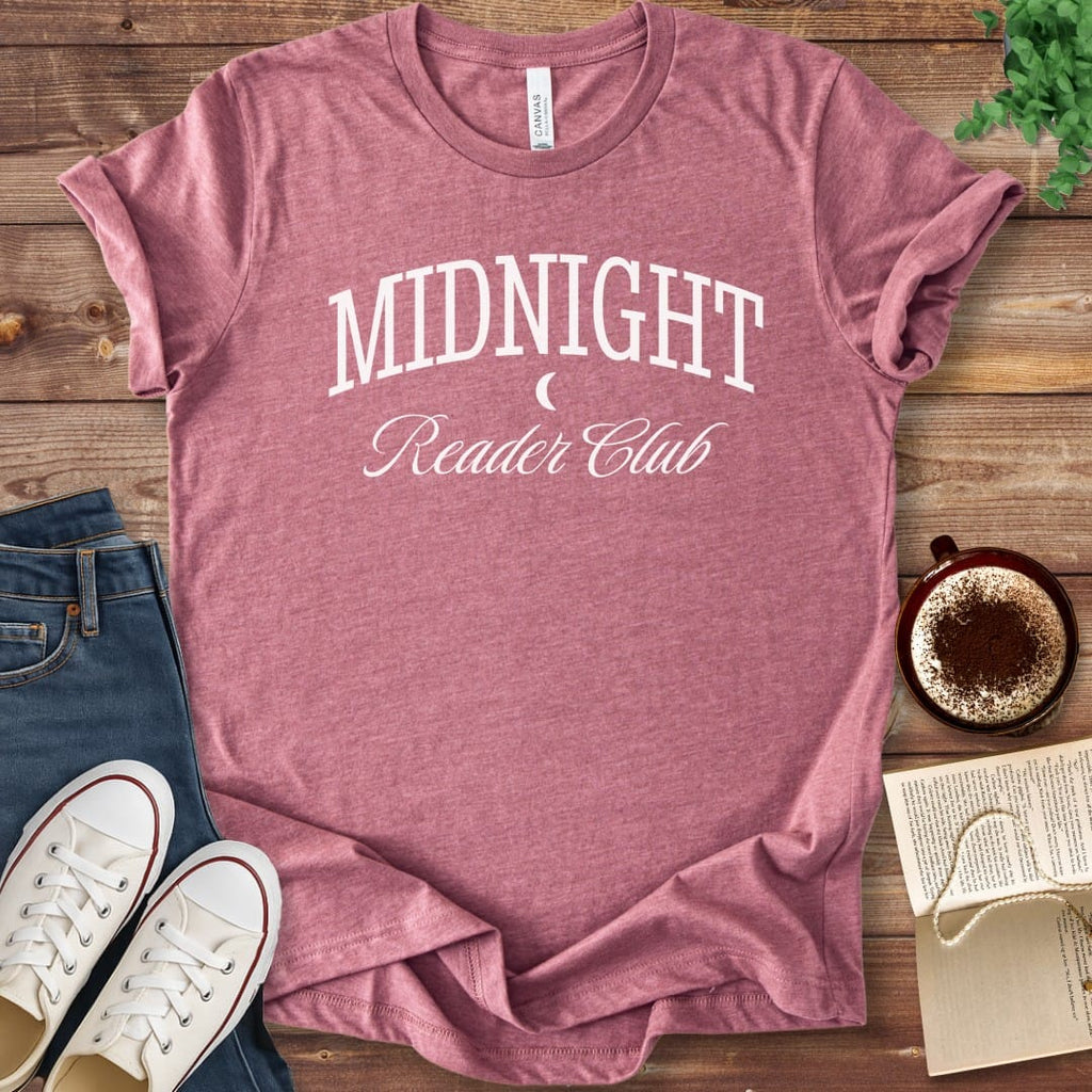 T-Shirt Heather Mauve / S Midnight Reader Club T-Shirt