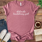 T-Shirt Heather Mauve / S Obstinate Headstrong Girl Script T-Shirt