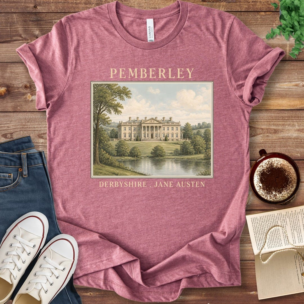 T-Shirt Heather Mauve / S Pemberley Estate Portrait T-Shirt