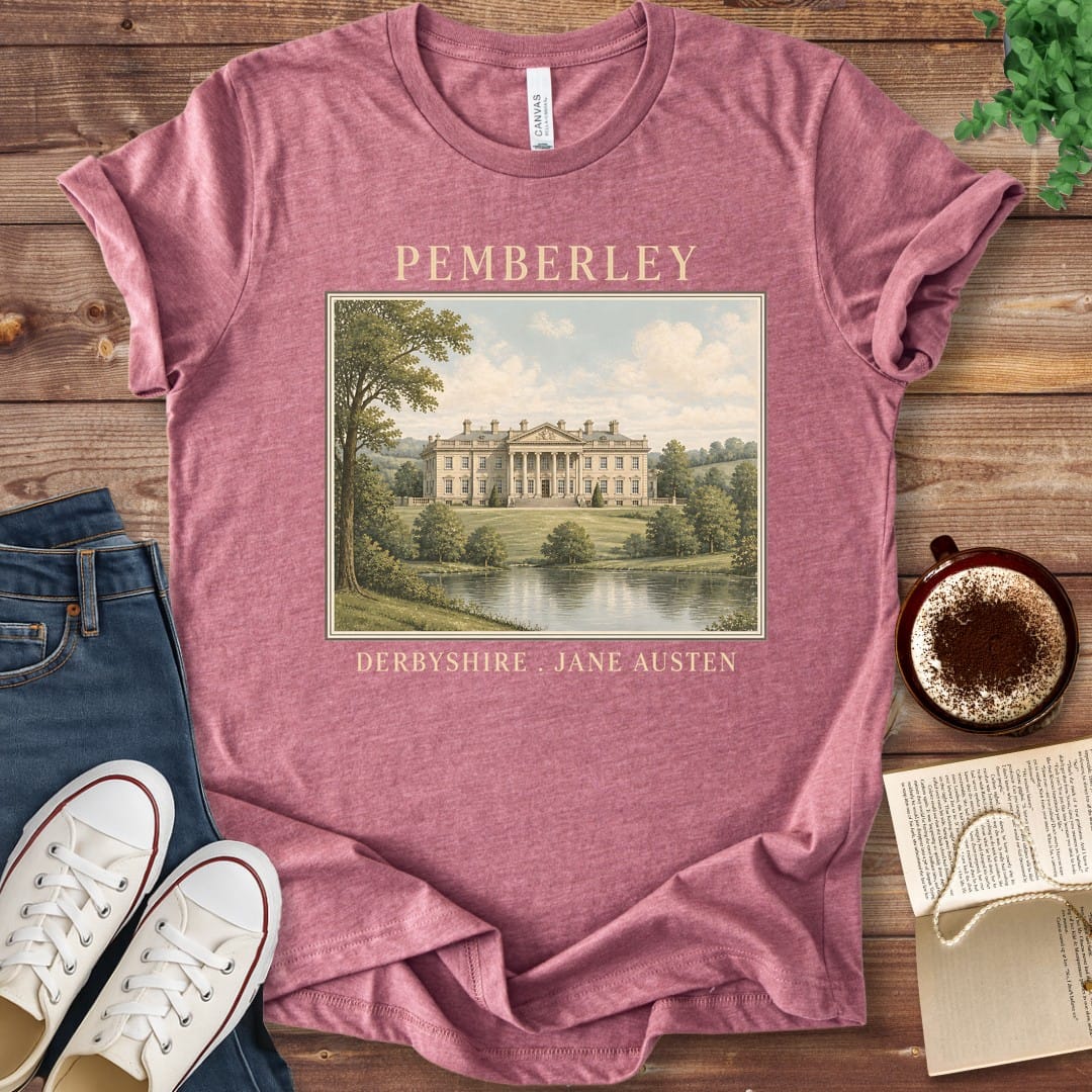T-Shirt Heather Mauve / S Pemberley Estate Portrait T-Shirt