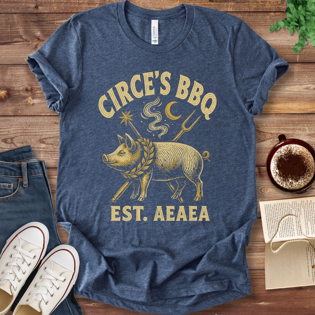 T-Shirt Heather Navy / S Circe's BBQ T-Shirt