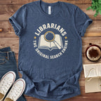 T-Shirt Heather Navy / S Librarians The Original Search Engine T-Shirt