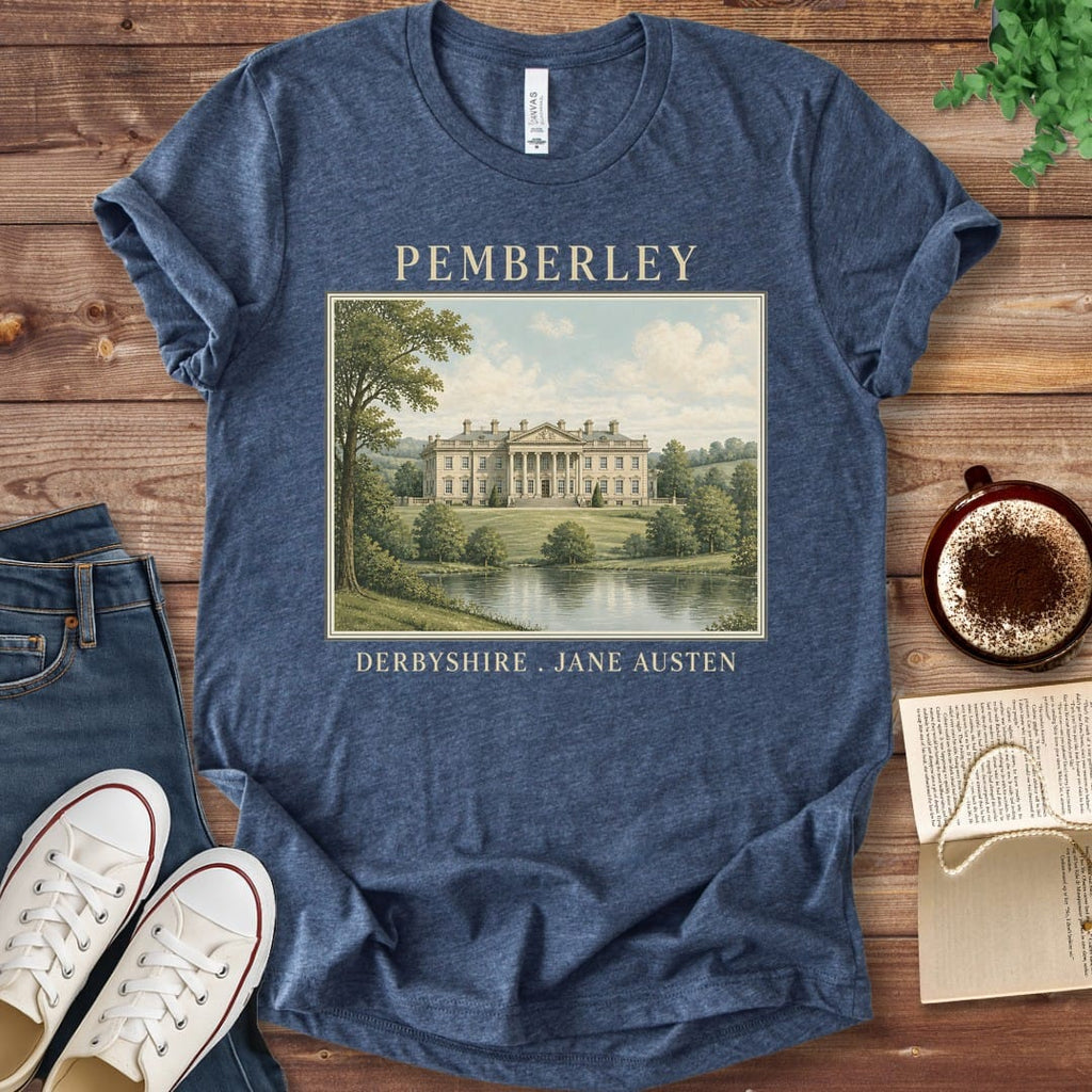 T-Shirt Heather Navy / S Pemberley Estate Portrait T-Shirt