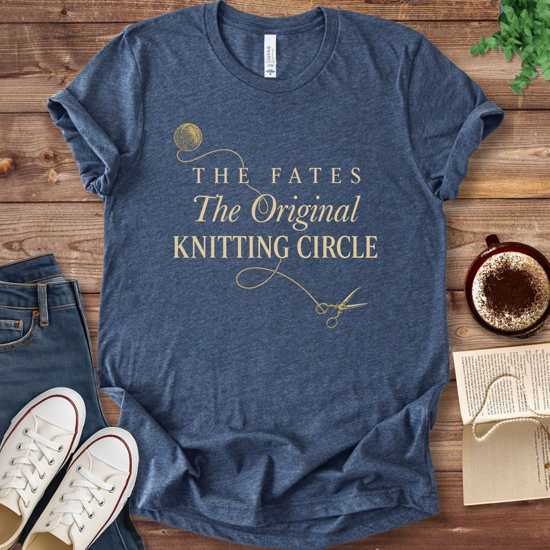 T-Shirt Heather Navy / S The Fates The Original Knitting Circle T-Shirt