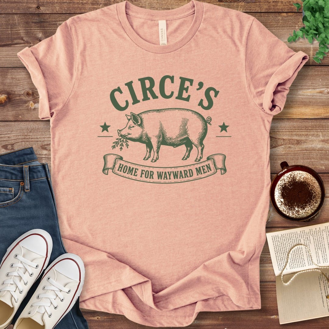 T-Shirt Heather Peach / S Circe's Home for Wayward Men Homer's Odyssey T-Shirt