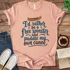 T-Shirt Heather Peach / S Free Spinster T-Shirt