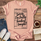 T-Shirt Heather Peach / S Fully Booked Library Card T-Shirt