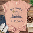 T-Shirt Heather Peach / S Get In Loser We're Returning to Ithaca Odyssey T-Shirt