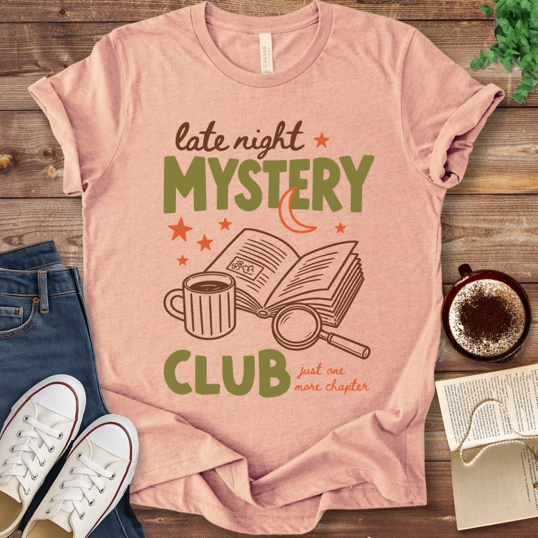 T-Shirt Heather Peach / S Late Night Mystery Club T-Shirt
