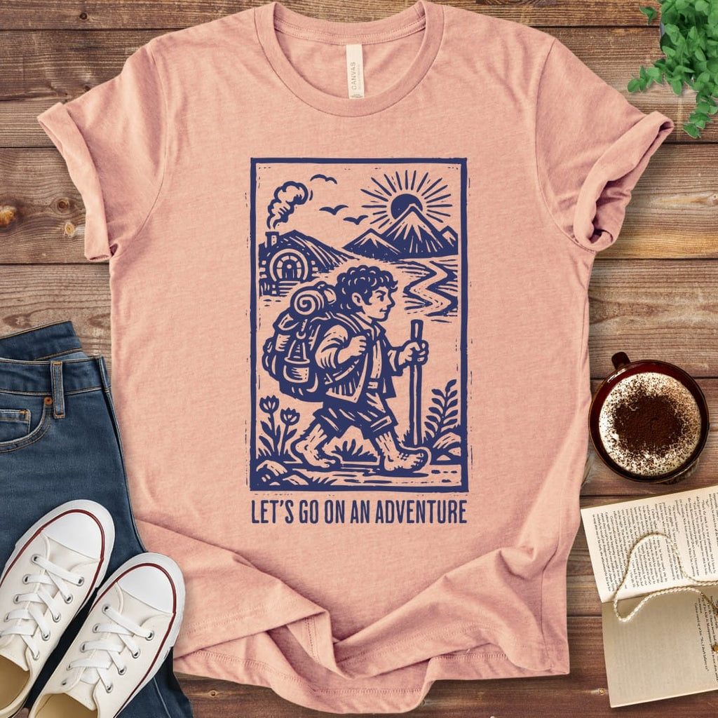 T-Shirt Heather Peach / S Let's Go On An Adventure T-Shirt