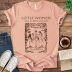T-Shirt Heather Peach / S Little Women Book Cover T-Shirt