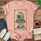 T-Shirt Heather Peach / S Reading Frog Book Lover Shirt
