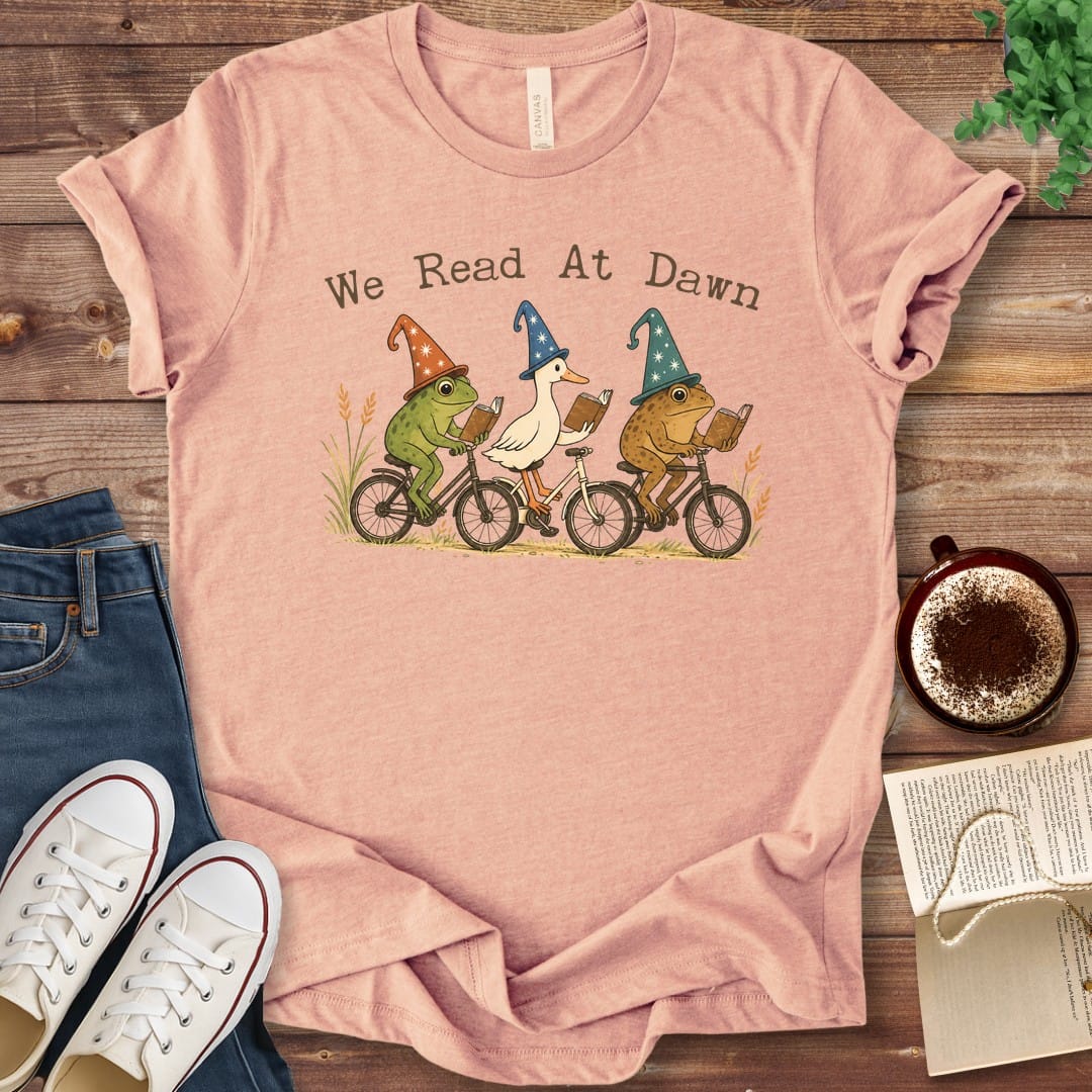 T-Shirt Heather Peach / S We Read At Dawn T-Shirt