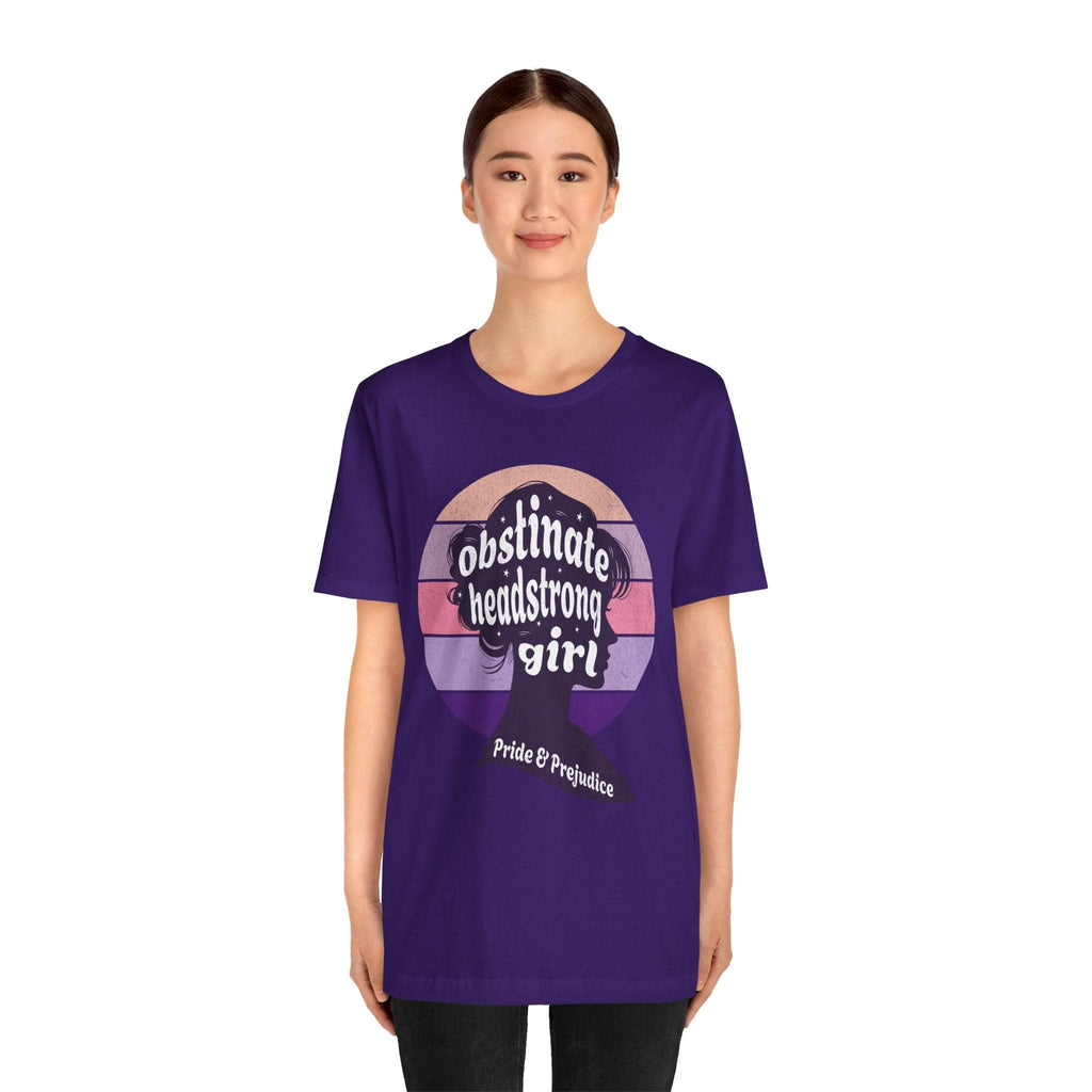 T-Shirt Jane Austen Quote - Obstinate Headstrong Girl