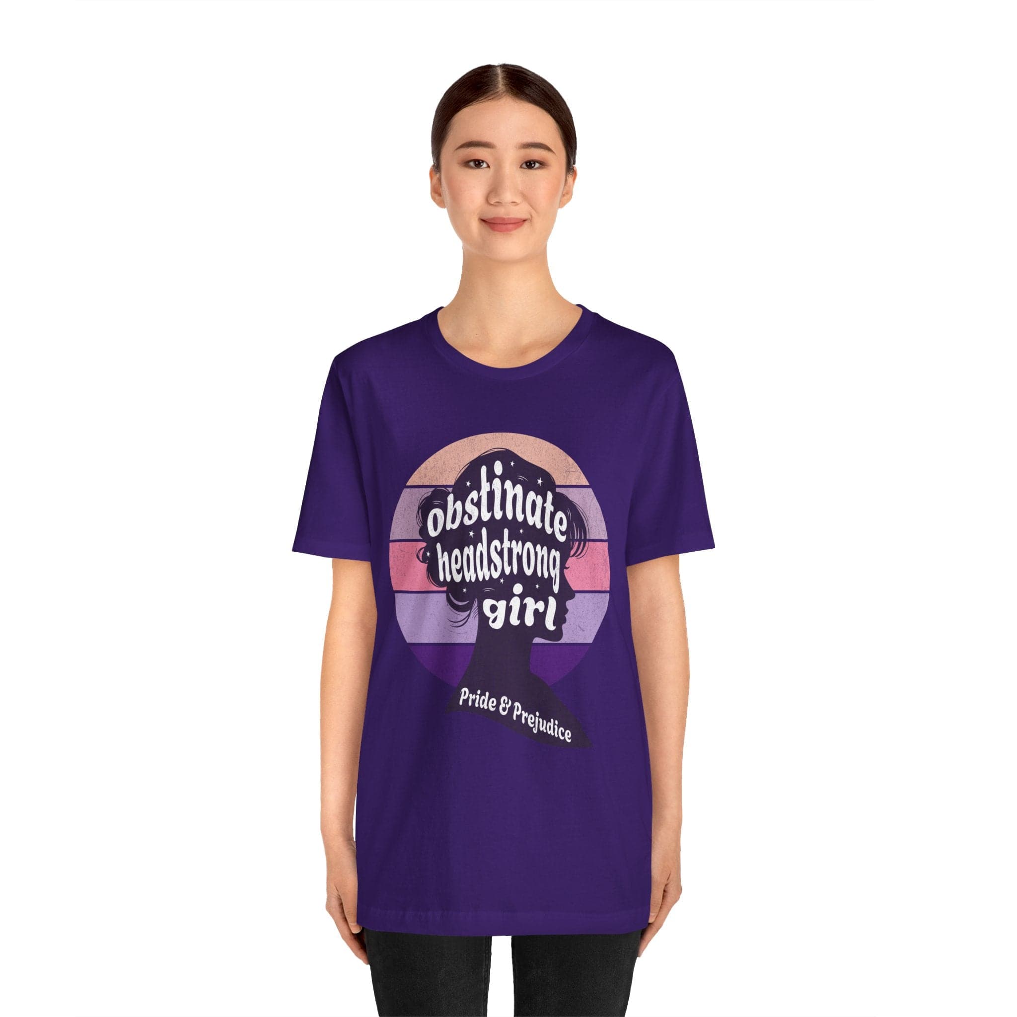 T-Shirt Jane Austen Quote - Obstinate Headstrong Girl