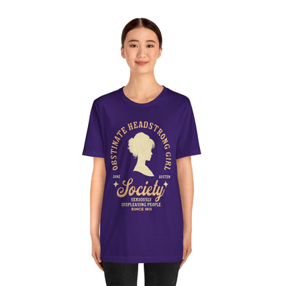 T-Shirt Jane Austen Shirt - Obstinate Headstrong Girl Society