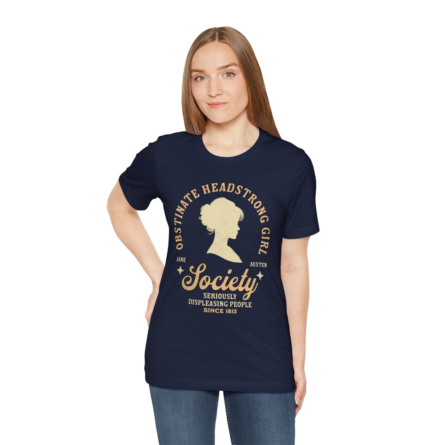 T-Shirt Jane Austen Shirt - Obstinate Headstrong Girl Society
