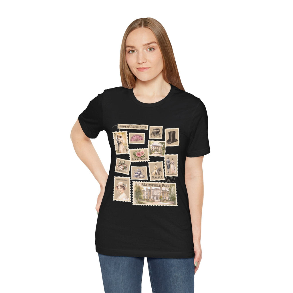 T-Shirt Jane Austen Stamps T-Shirt