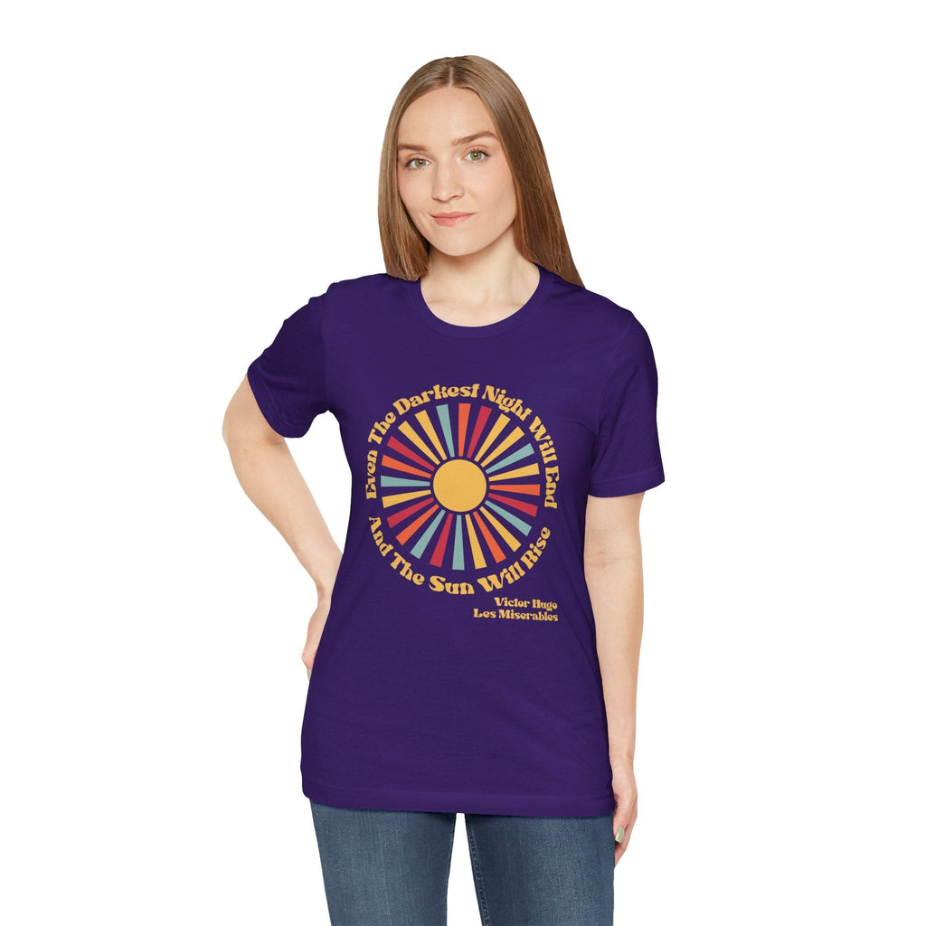 T-Shirt Les Misérables Quote Darkest Night Shirt