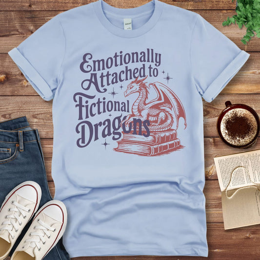 Printful T-shirt Light Blue / S Fantasy Book Lover Tee