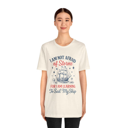 T-Shirt Little Women Quote Shirt – I Am Not Afraid of Storms