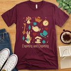 T-Shirt Maroon / S Alice In Wonderland Curiouser and Curiouser Inspired T-Shirt