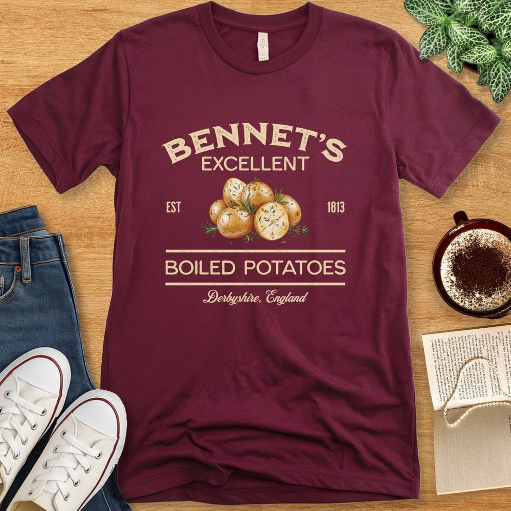 T-Shirt Maroon / S Bennet's Boiled Potatoes T-shirt