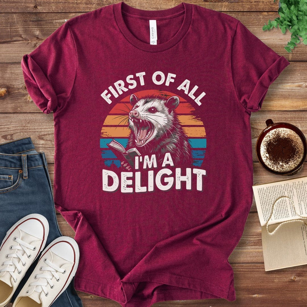 T-Shirt Maroon / S Chaotic Possum Book Lover Shirt
